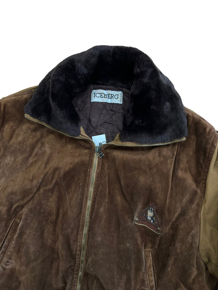 Iceberg 80’s Suede Leather Jacket Men’s Small