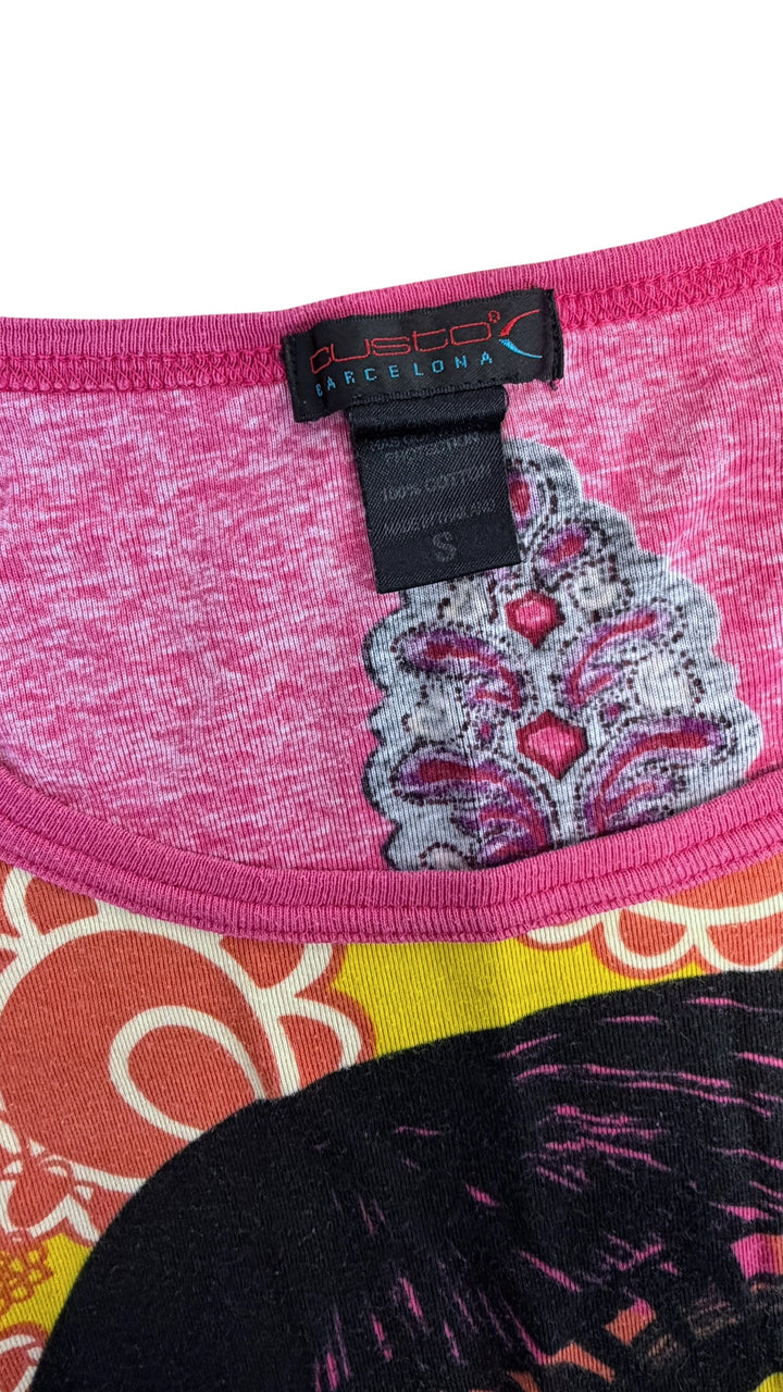 Custo Barcelona illustrated long sleeve top