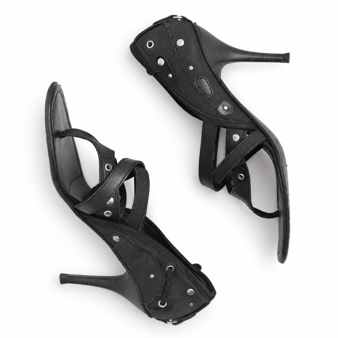 Diesel Style Lab studded strappy heeled sandals