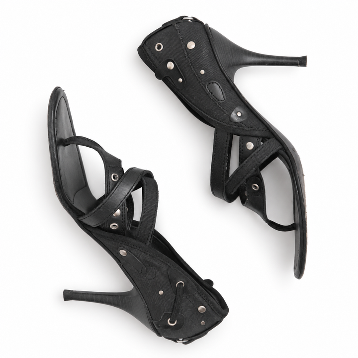 Diesel Style Lab studded strappy heeled sandals