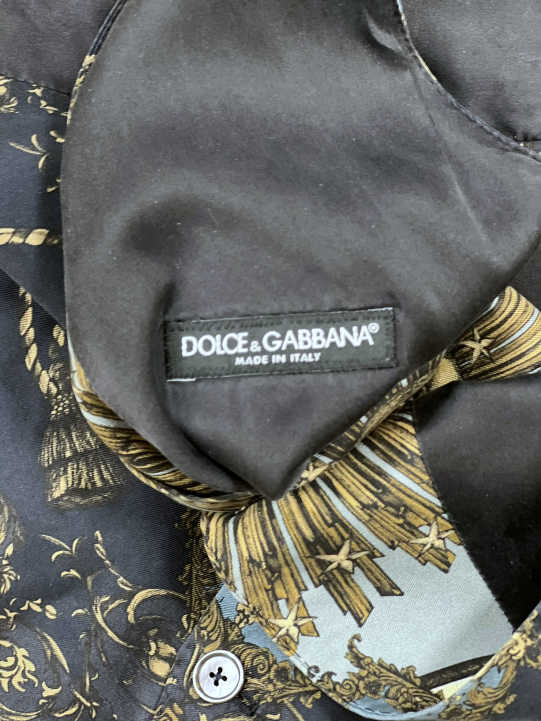 Dolce&Gabbana Baroque Zodiac Sun Silk Vest & Pants Set Medium