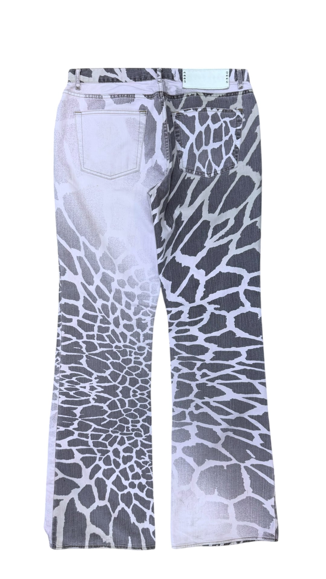 Just Cavalli giraffe print straight leg jeans