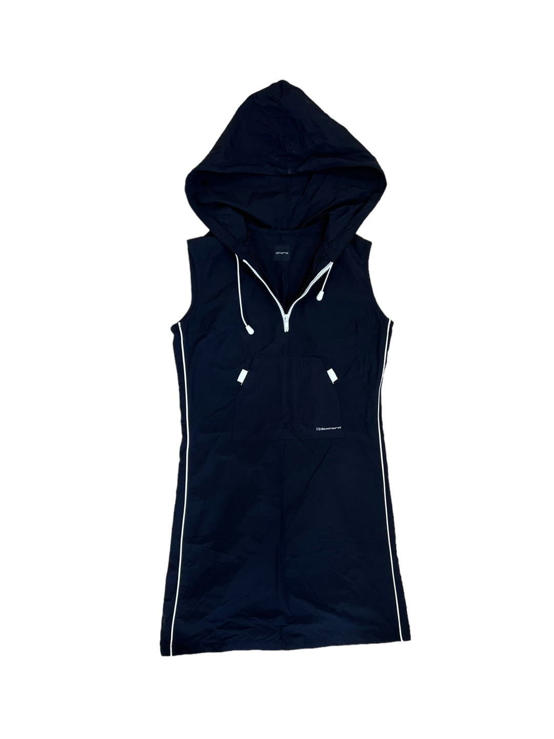 PHARD Y2K sport hooded Nylon dress small