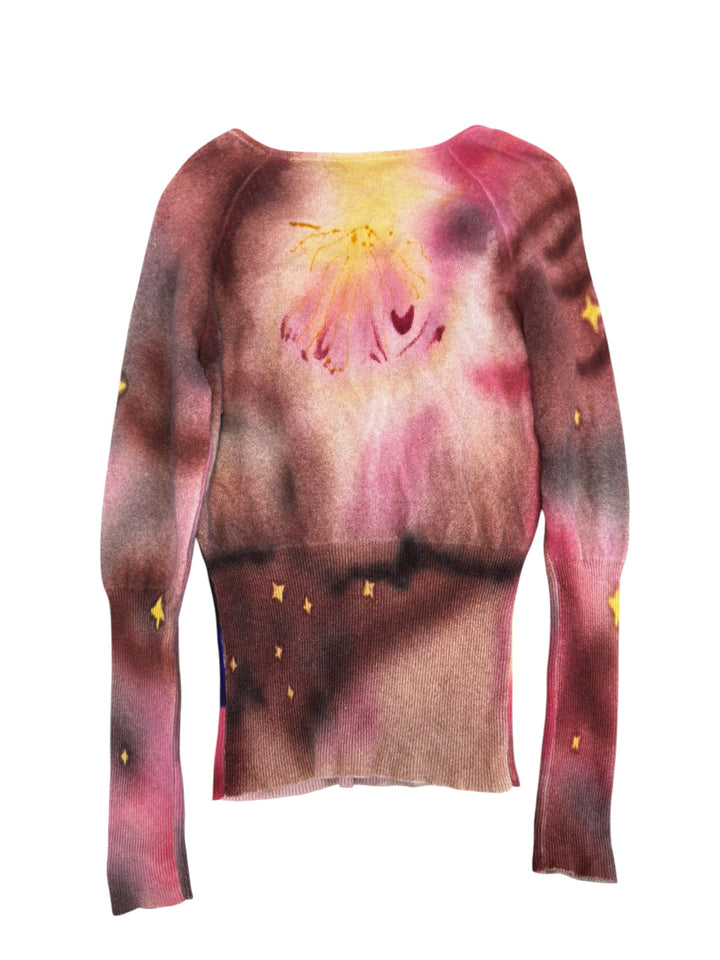 Class Roberto Cavalli floral embellished knit sweater