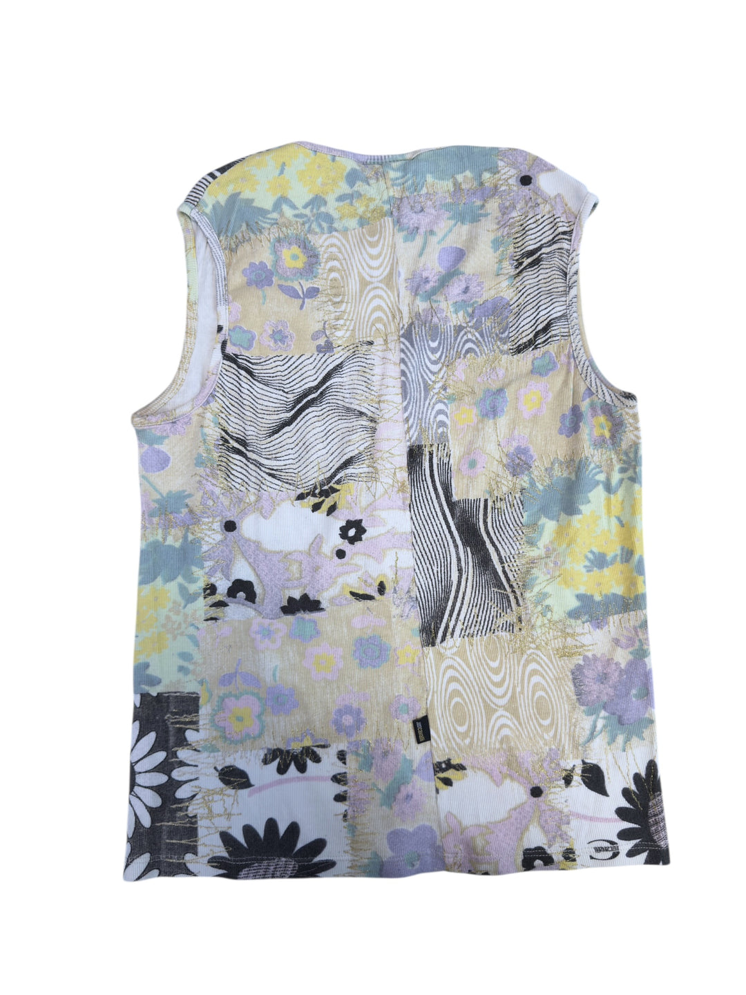 Just Cavalli 2000s patchwork floral sleeveless top