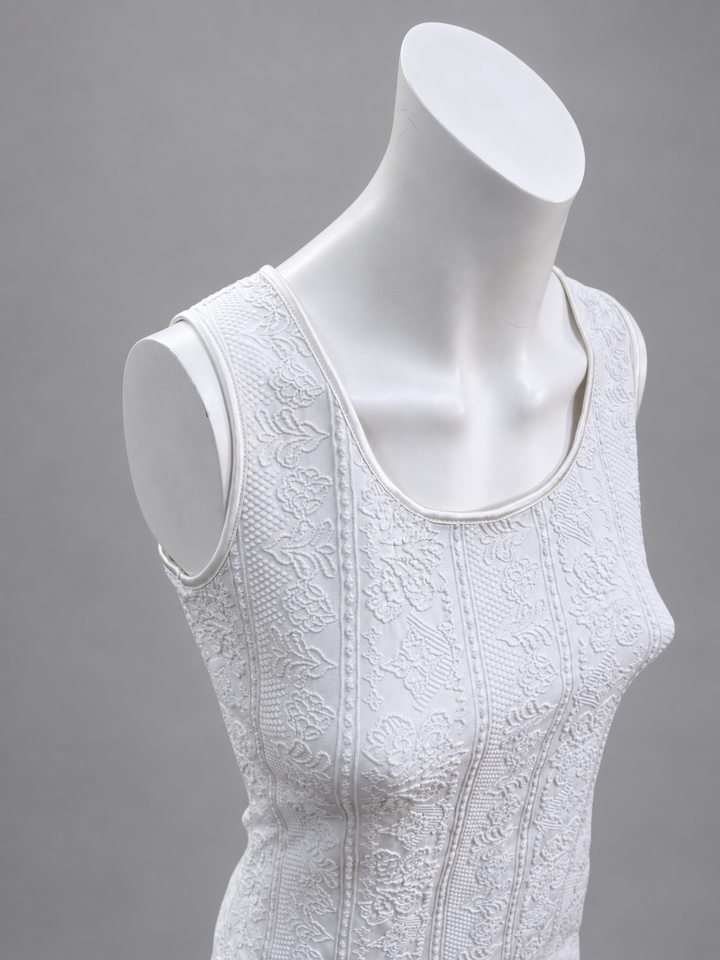 La Perla textured white mini dress