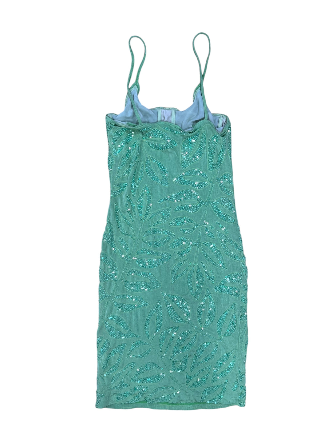 La Perla Vintage Beaded Mesh Mini Dress Small