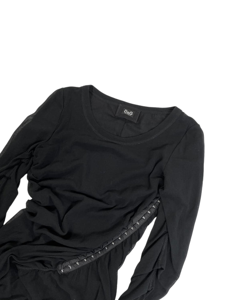 DOLCE&GABBANA vintage long sleeve mesh top women’s M/L