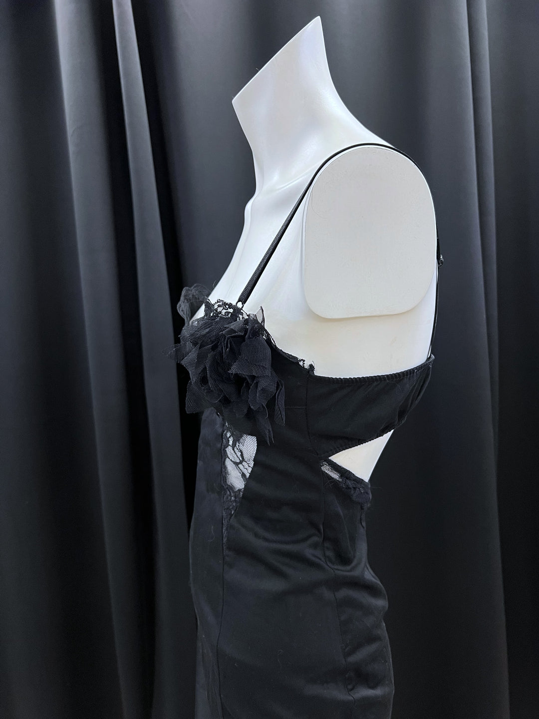 Rinascimento Vintage Black Lace Dress Small