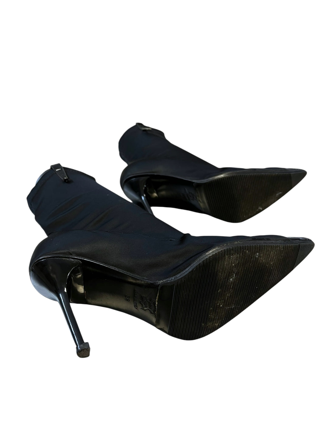 Roccobarocco y2k Black Stiletto Ankle Boots Size 39