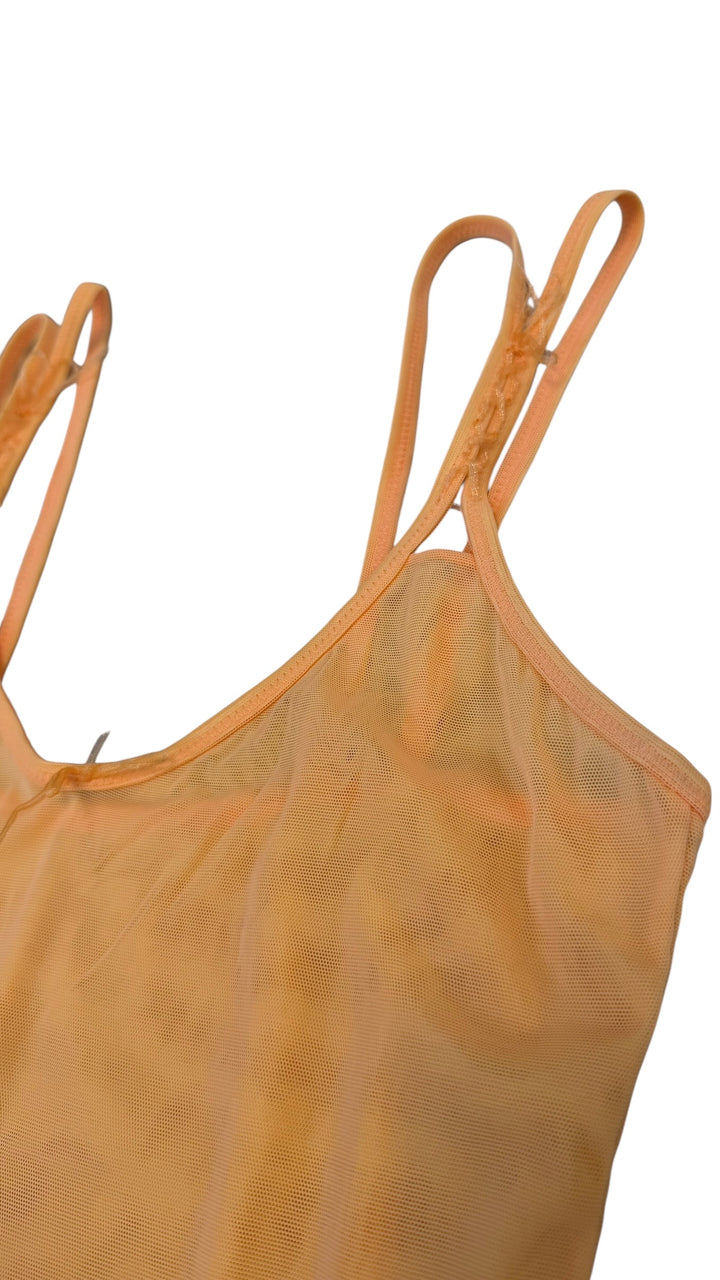 Vintage double layer mesh cami top