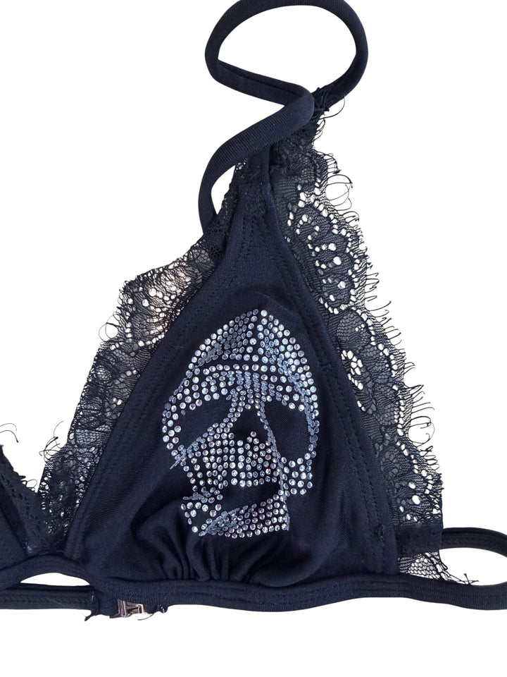 Philipp Plein crystal skull bikini set