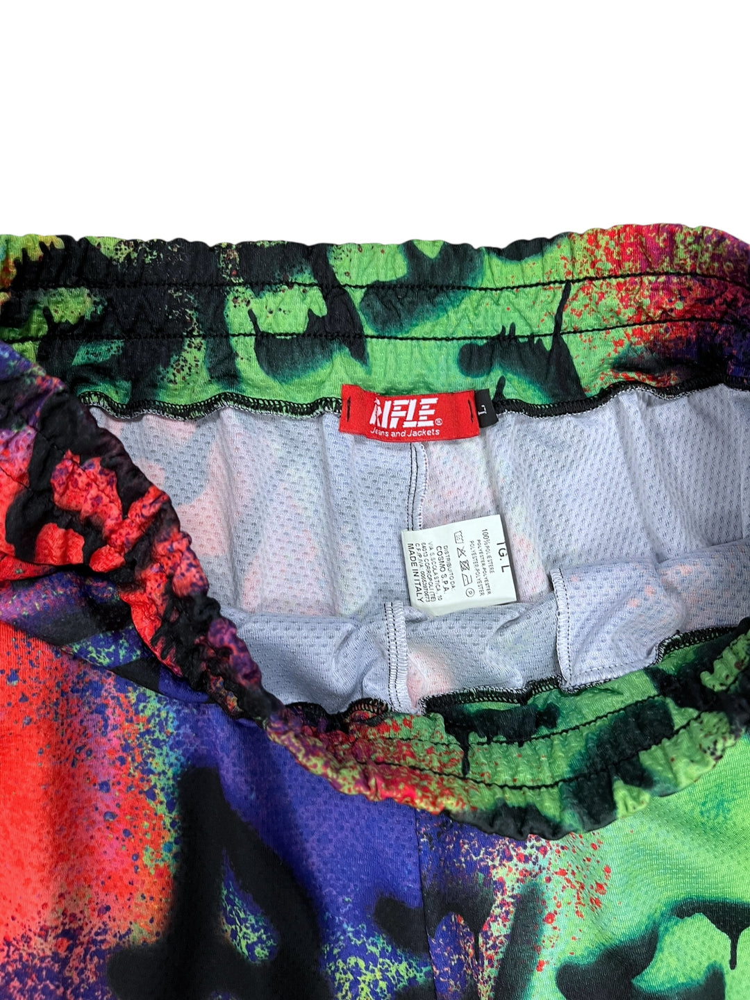 Rifle Graffiti Print Shorts Men’s Large