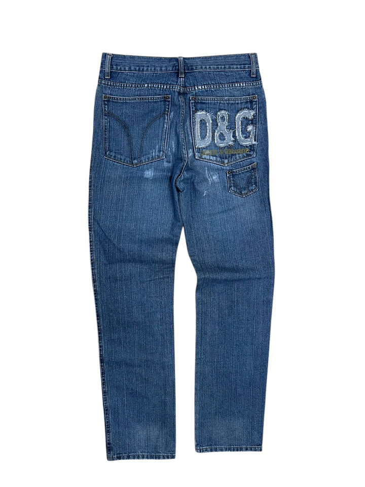 Dolce&Gabbana Vintage Distressed Logo Jeans Men’s Medium
