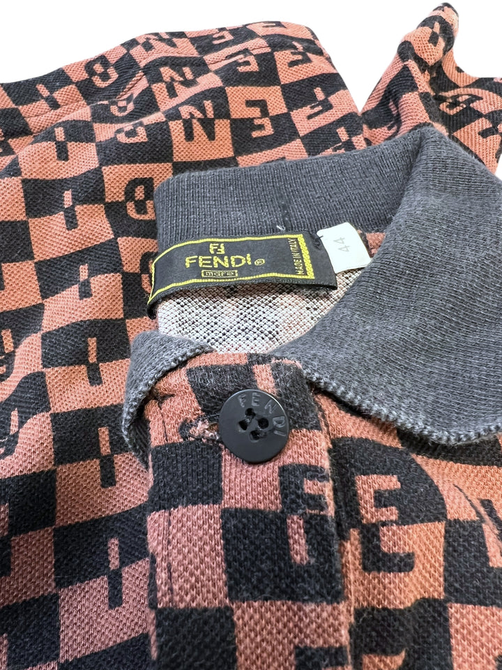 Fendi Vintage Monogram Polo Dress S/M