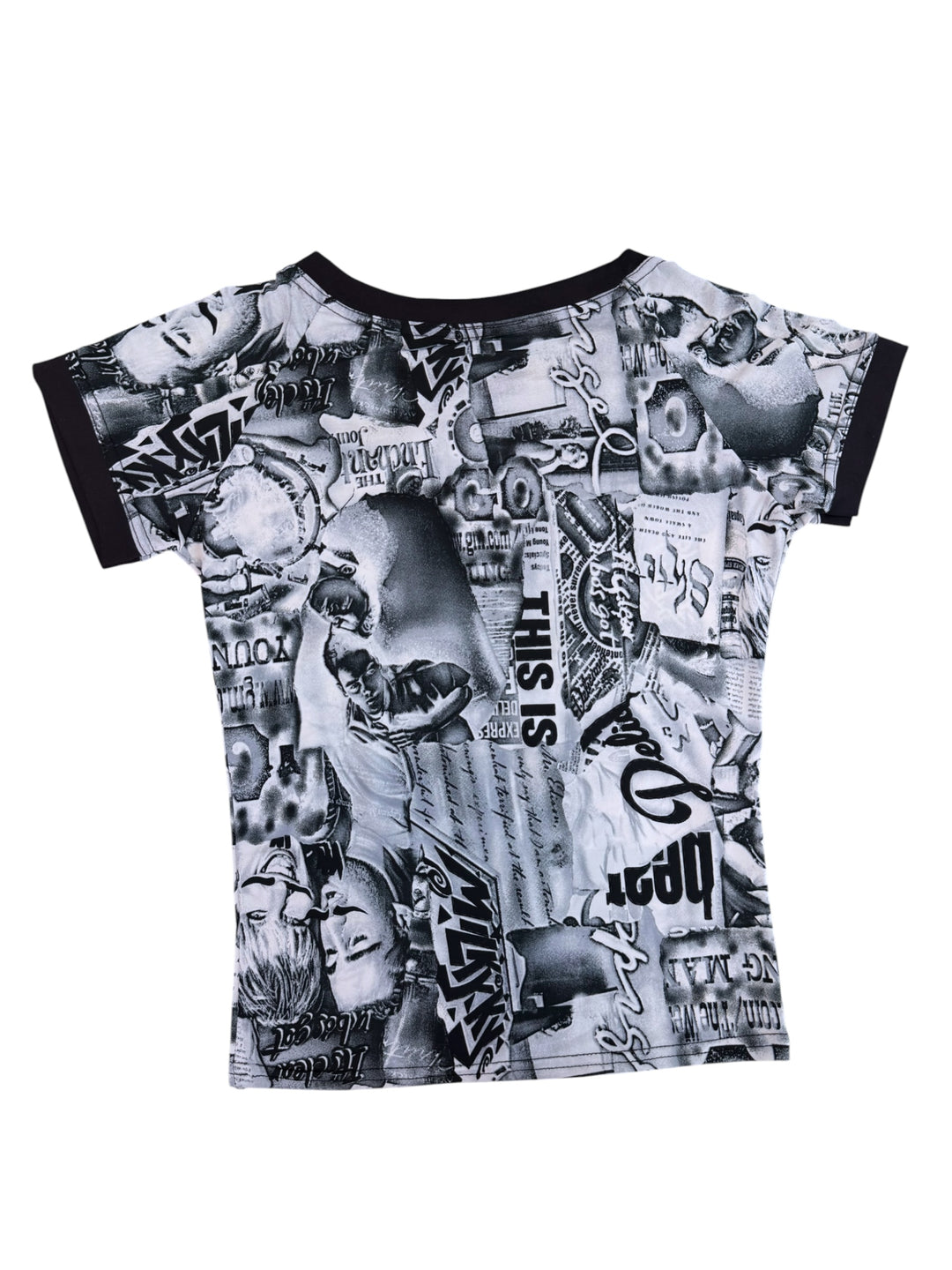 2000s graphic collage tee