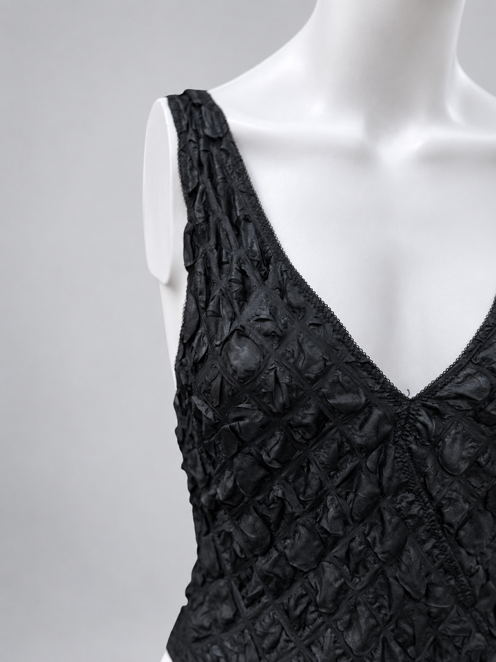 Gianni Versace Intimo textured black bodysuit