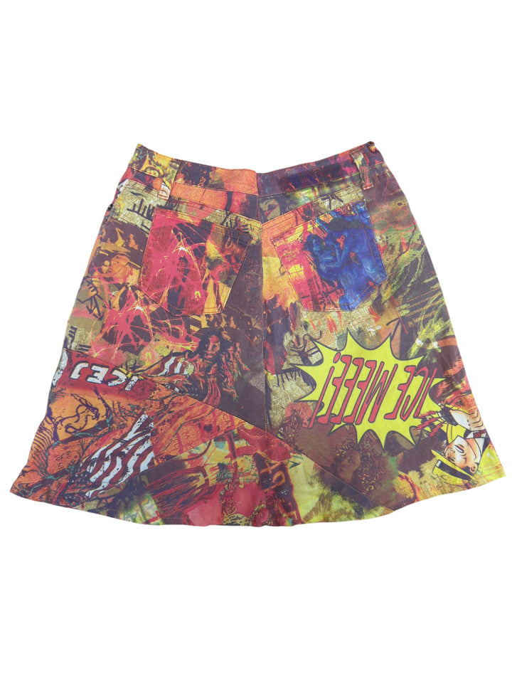 Iceberg pop art graphic print mini skirt