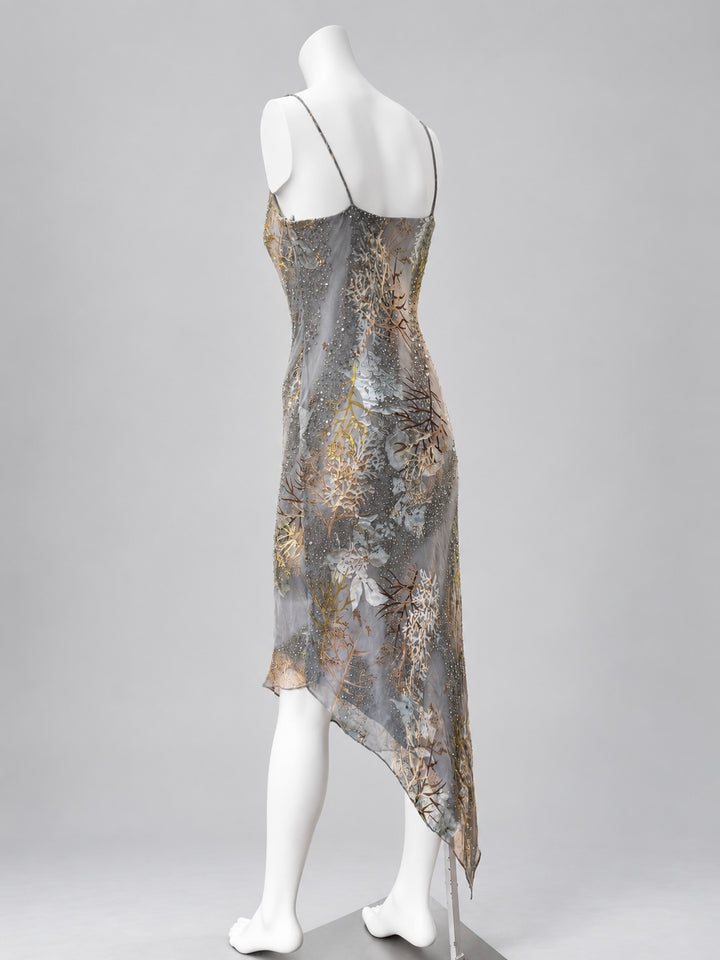 Caterina Masoni embellished silk dress