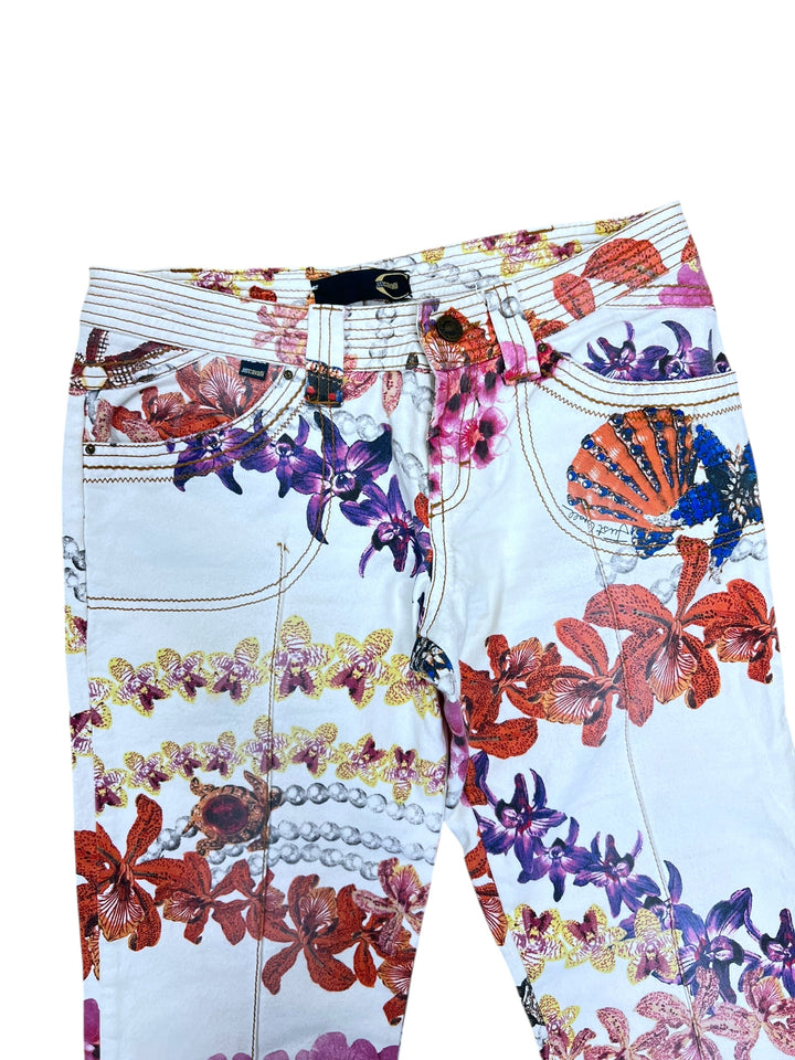 Just Cavalli Floral Print Capri Jeans small(34)
