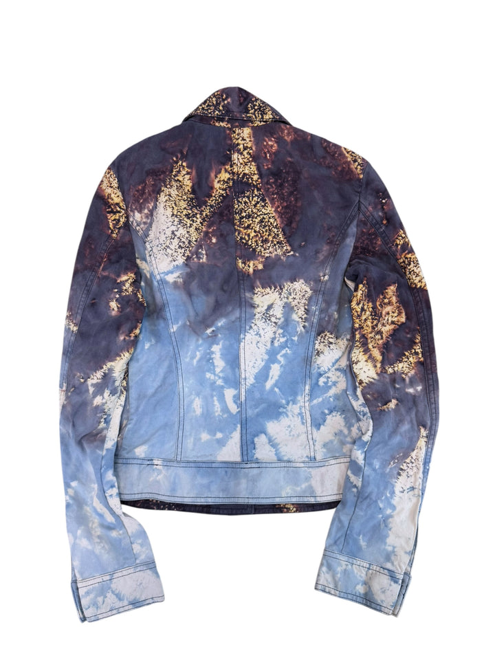 Versace Sport 2000s printed fitted jacket