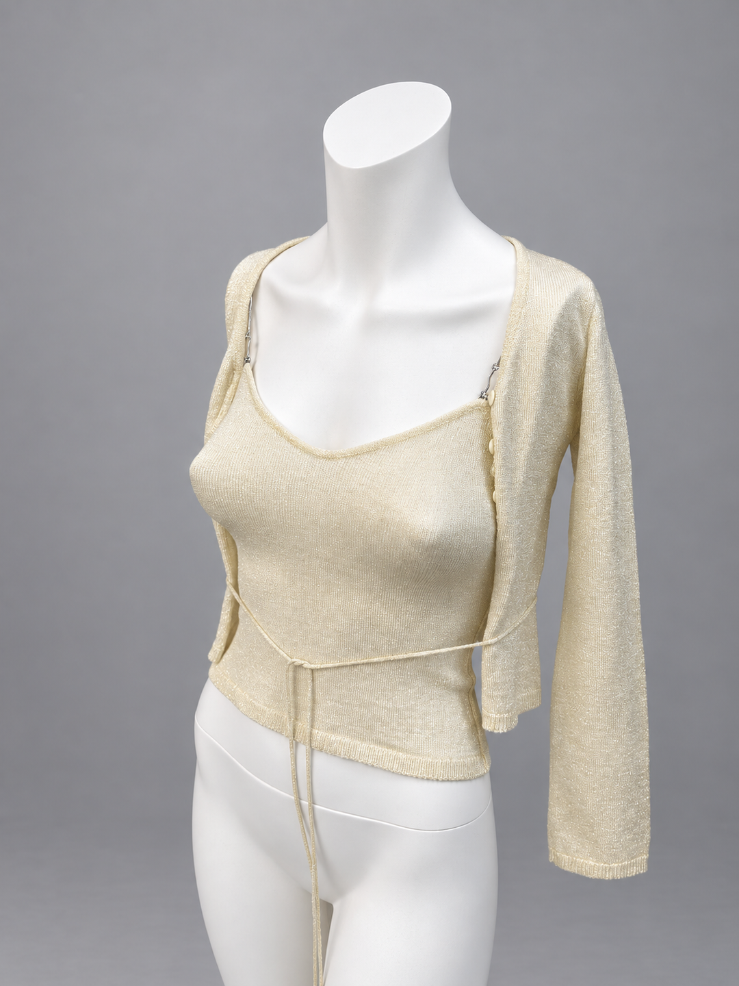 Celyn B. metallic knit two-piece set