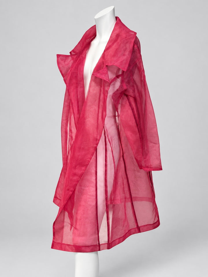 Fiorella Rubino sheer organza coat