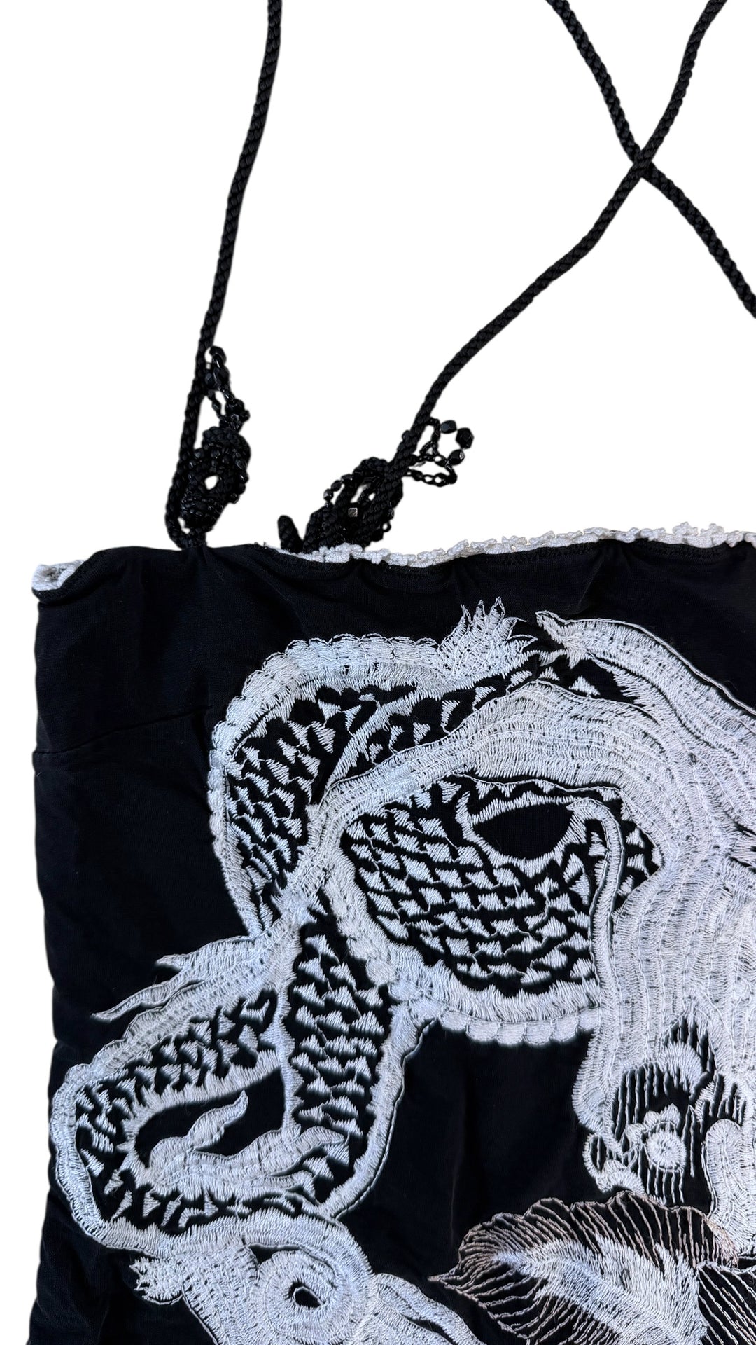 Gianfranco Ferré vintage embroidered dragon bodysuit