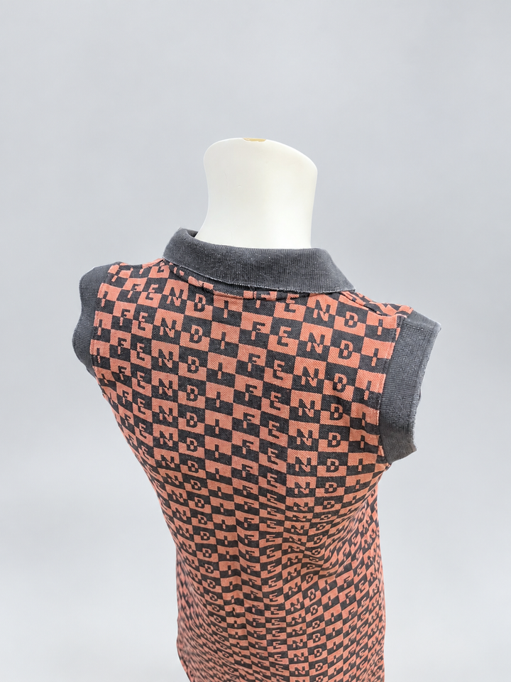 Fendi Vintage Monogram Polo Dress S/M