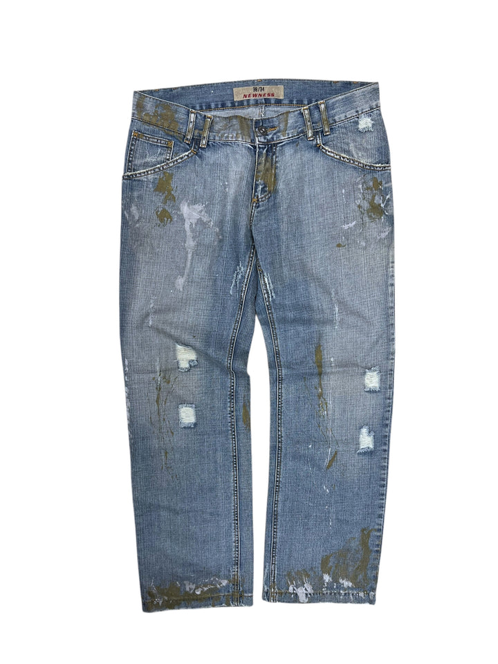 Y2K “destroyed” straight jeans men’s large