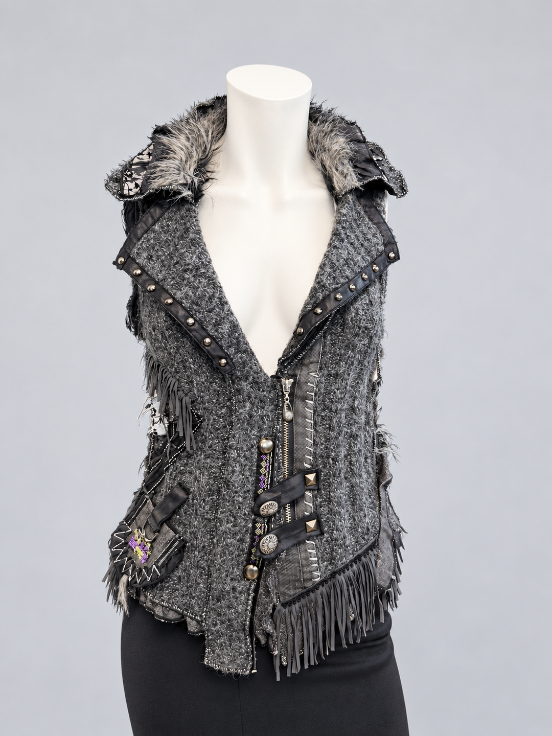Juju & Christine embellished knit vest