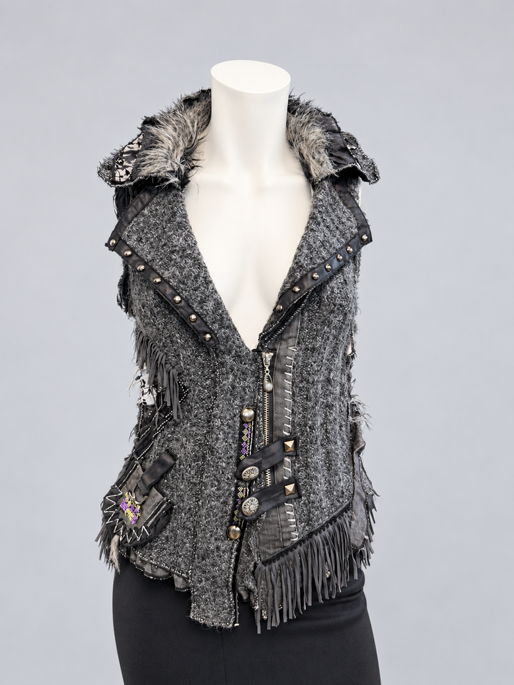 Juju & Christine embellished knit vest
