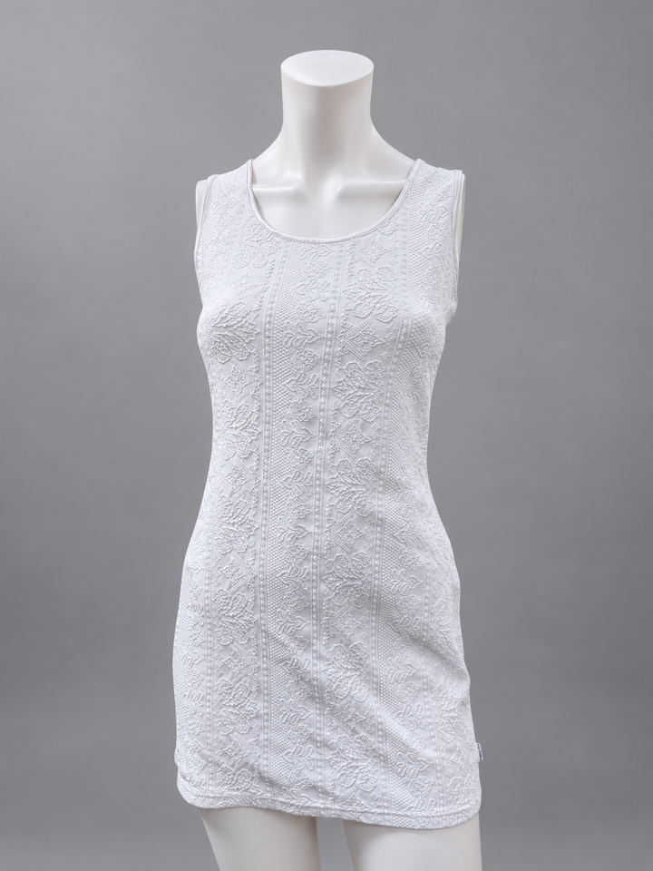 La Perla textured white mini dress