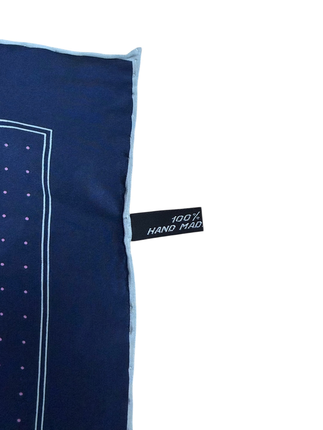 Chanel Vintage Navy Silk Scarf