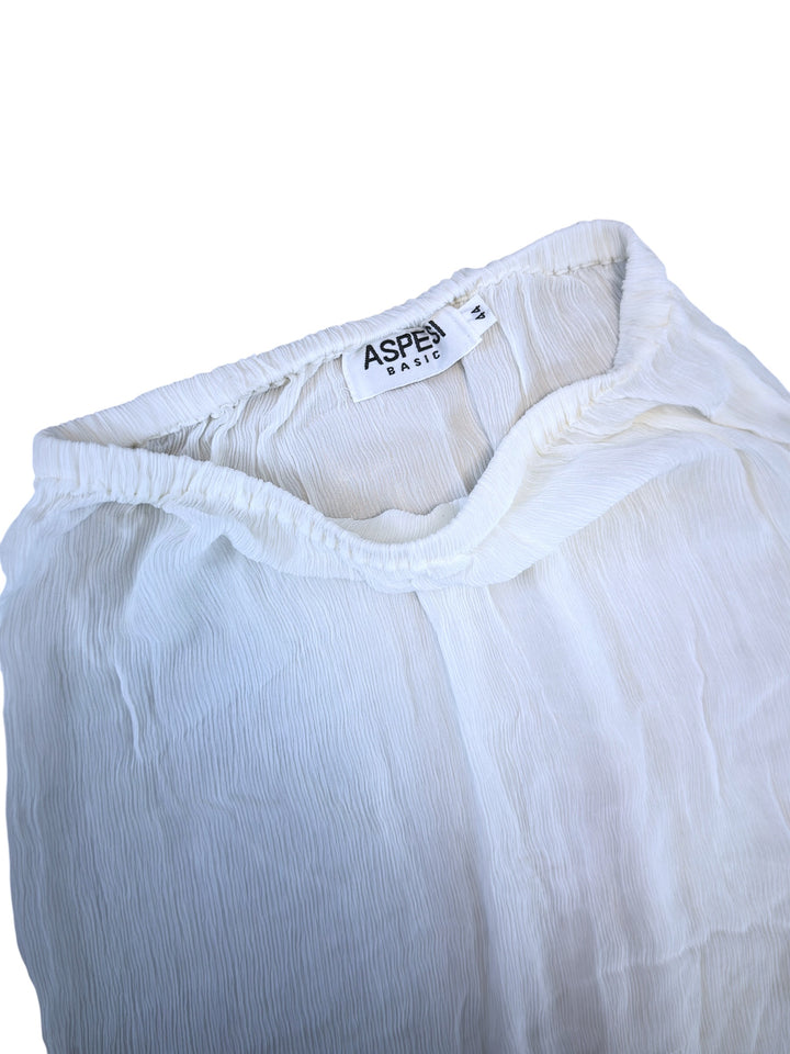 Alberto Aspesi vintage crinkled midi skirt