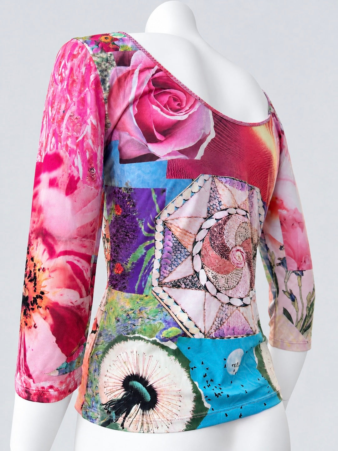 Just Cavalli vintage leopard cut-out top
