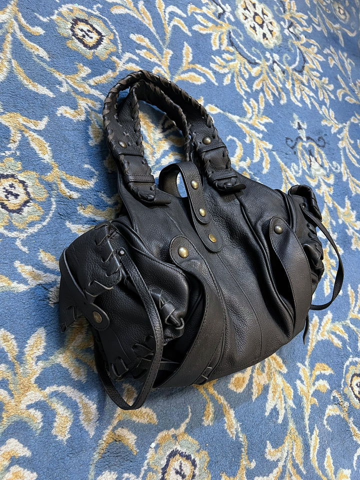 Chloé Fall 2004 Black Leather Silverado Bag