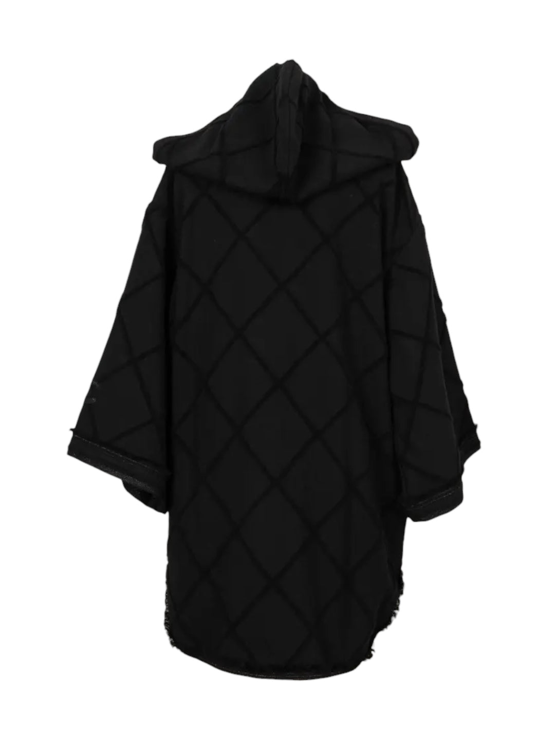 Chanel black hooded terry mini dress xs-s