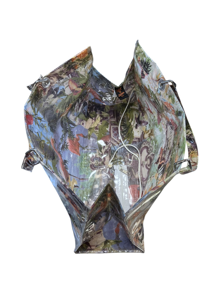 Jean Paul Gaultier Soleil 1999 PVC Jungle Print Shopper Tote