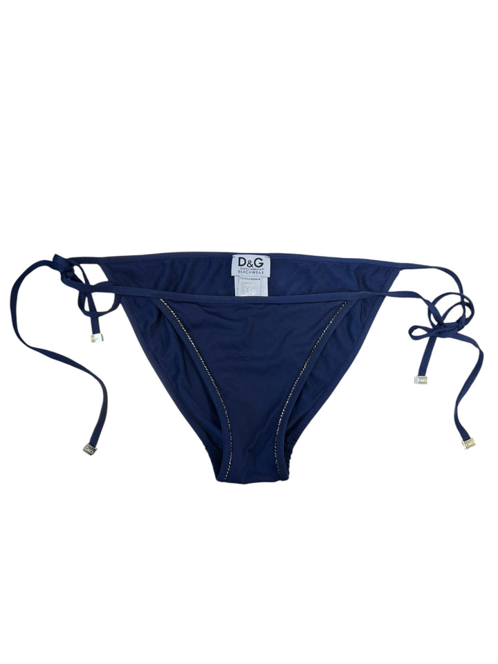 Dolce&Gabbana Navy Blue Bikini Bottom Medium
