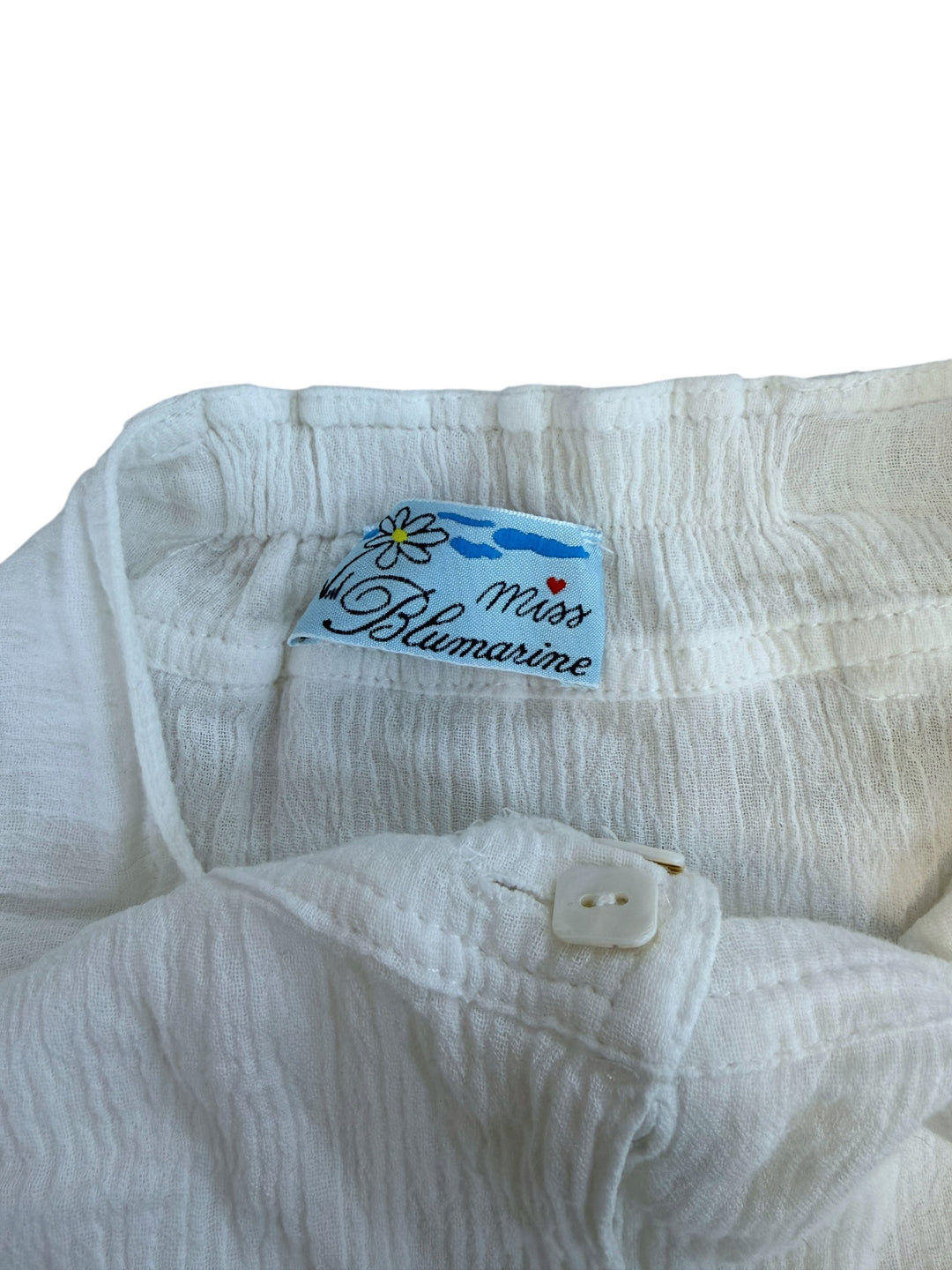 Miss Blumarine vintage white tiered ruffle skirt small