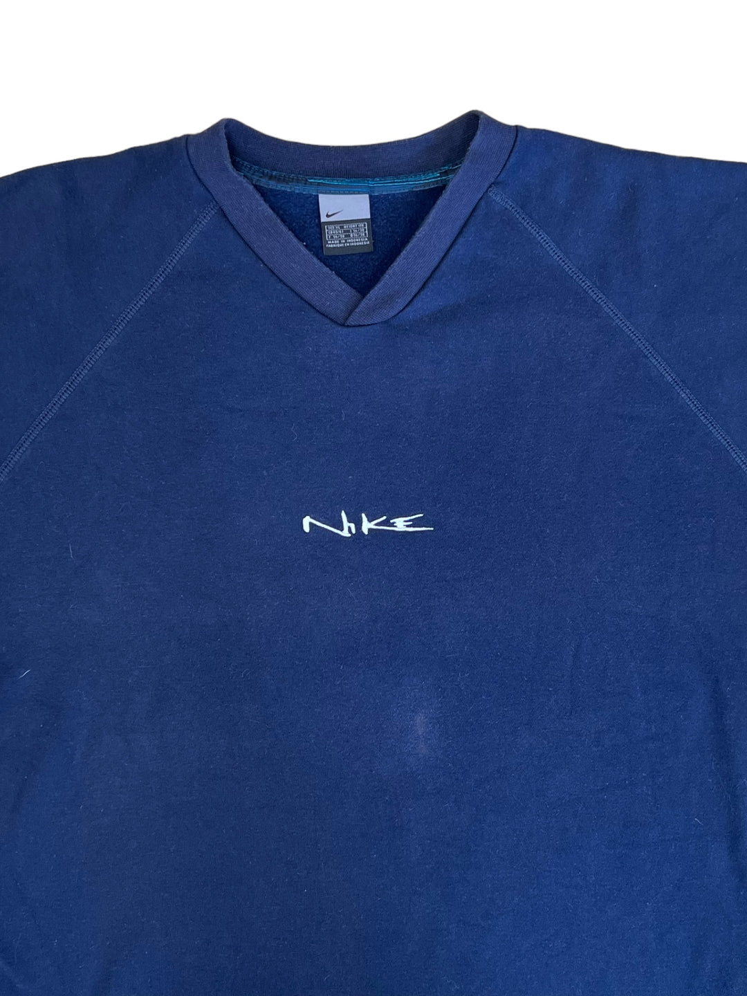 Nike 90’s embroidered logo navy sweatshirt men’s Extra Large