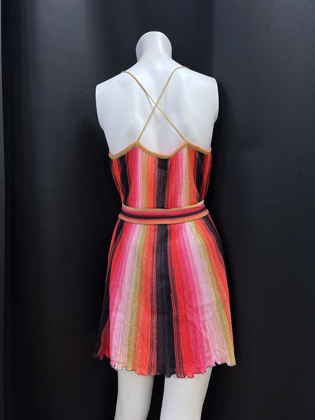 Missoni Multicolor Metallic Knit Midi Dress
