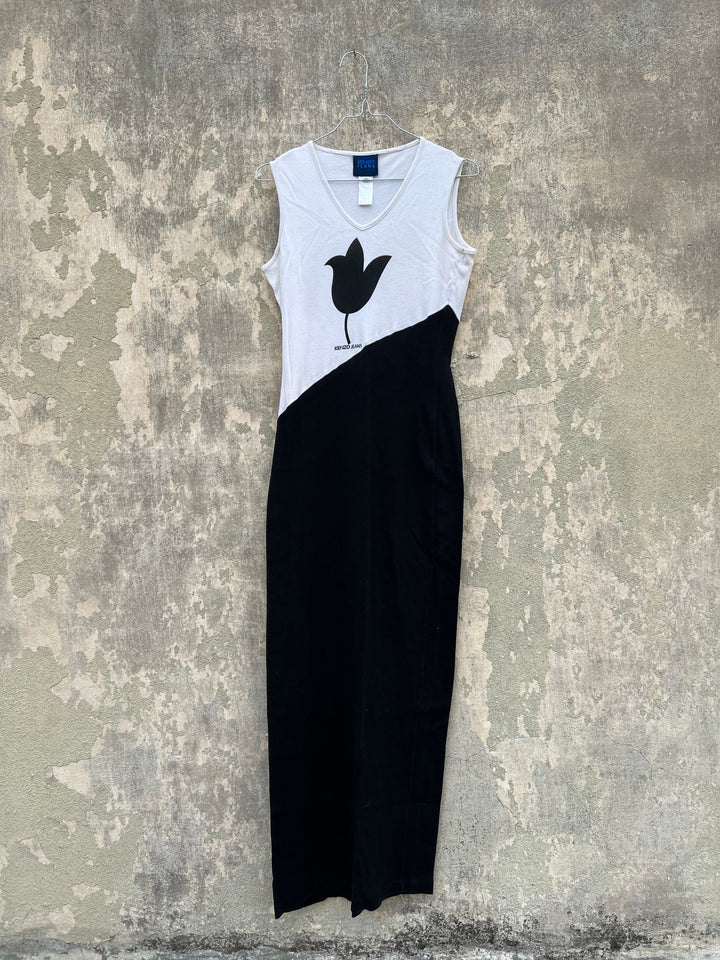 KENZO Vintage longline cotton dress women’s medium