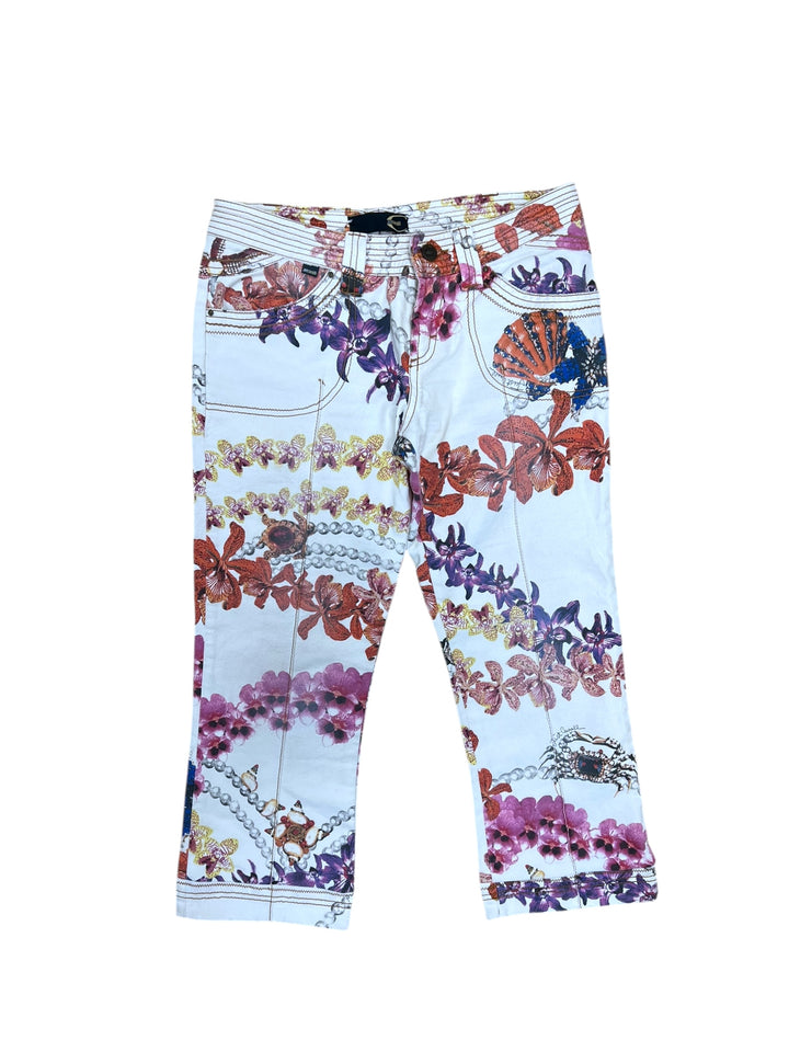 Just Cavalli Floral Print Capri Jeans small(34)