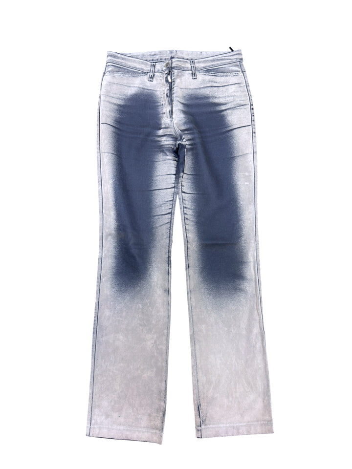 Trussardi Sport coated straight leg jeans