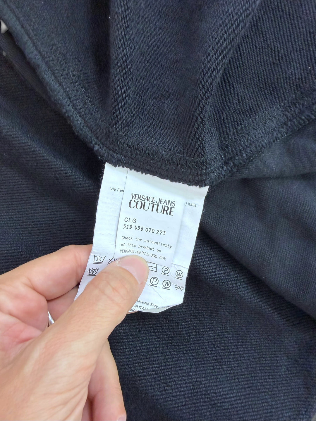 Versace Jeans Couture black mini skirt