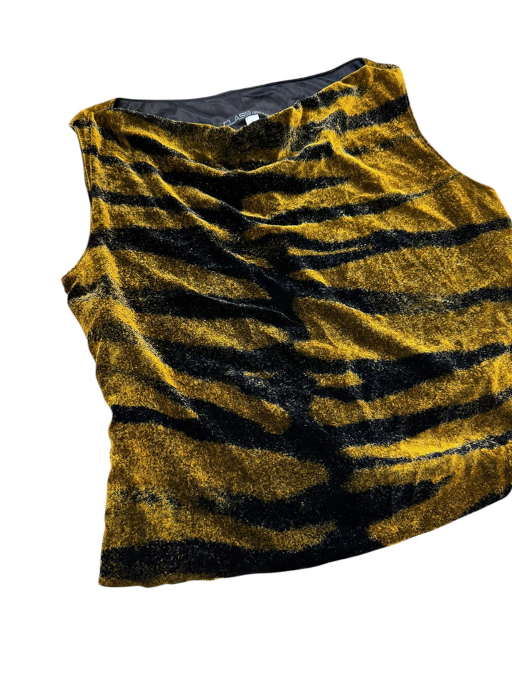 Class Roberto Cavalli ‘Velvet Tiger’ sleeveless top