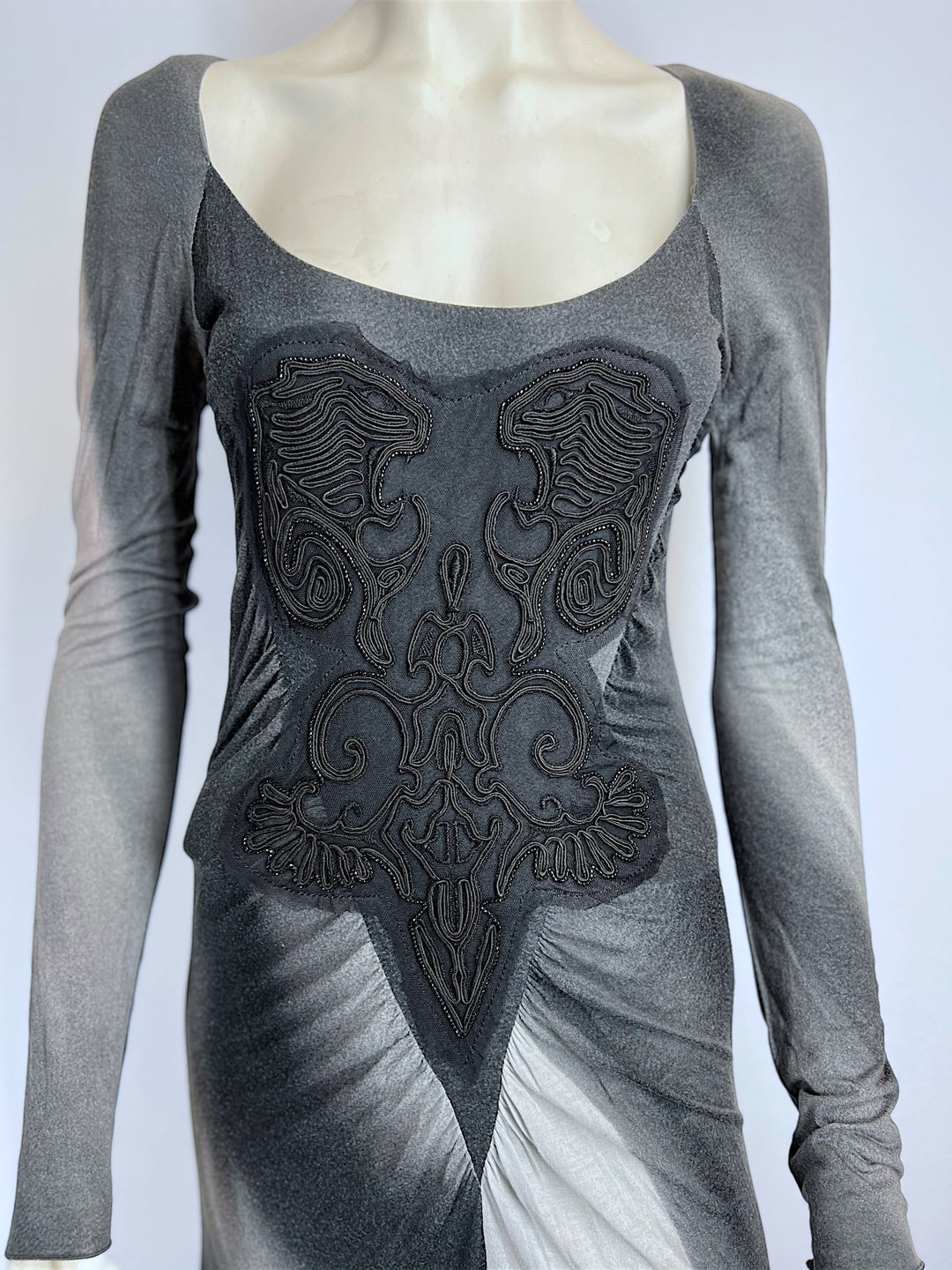 Roberto Cavalli vintage fit and flare beaded dress small(36) Rats Vintage Roberto Cavalli vintage fit and flare beaded dress small(36) Rats Vintage