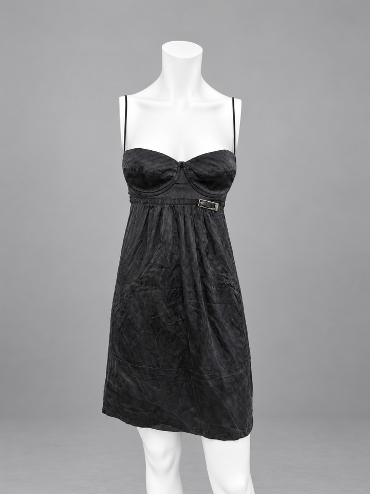 Blu Byblos silk bustier mini dress